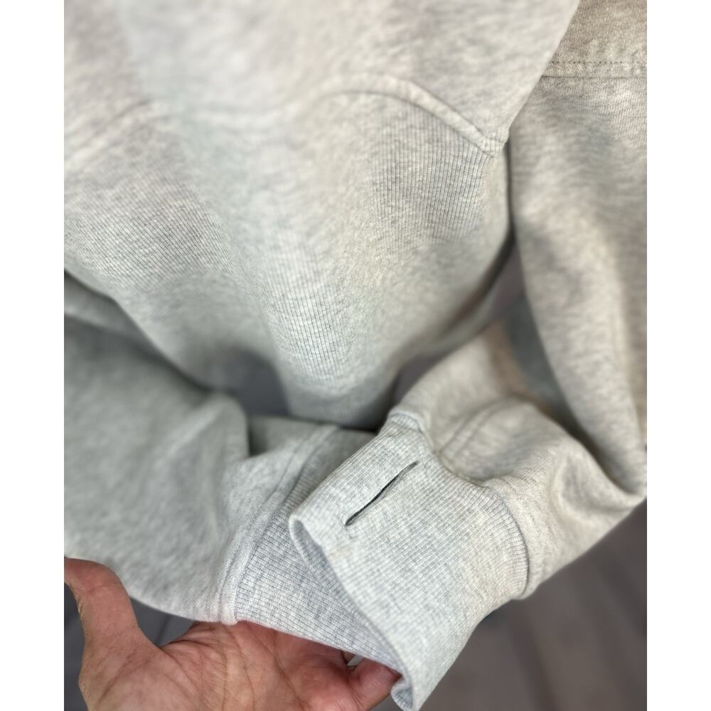 Lululemon Scuba Oversized Half-Zip Hoodie Heathered Core Ultra Light Grey M/L - Picture 6 of 8